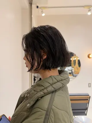 ショート パーマ パーマ/ボブ /レイヤー チヒロのヘアスタイル