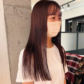 ロング カラー 暖色/パーマ 🌼クニトウメイのヘアスタイル