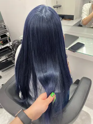 ロング カラー 💖大人韓国ヘア💖 韓国艶カラー【銀座】のヘアスタイル
