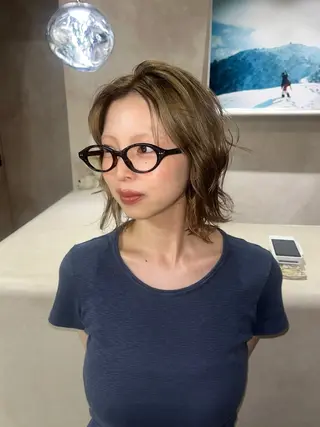 セミロング カラー Bërg所属・Bërg mimi ‎ ౨ৎ⋆のヘアスタイル