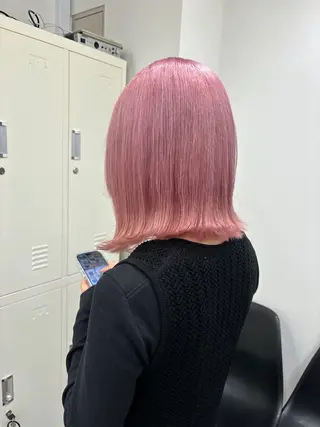 ミディアム カラー ハイトーンカラー🐬 えりかのヘアスタイル