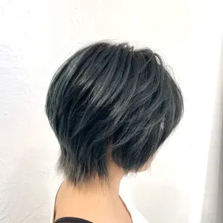 ショート scene中性ストレート/縮毛矯正【シーン】所属・ジョー/ 名駅の矯正特化美容師のヘアスタイル