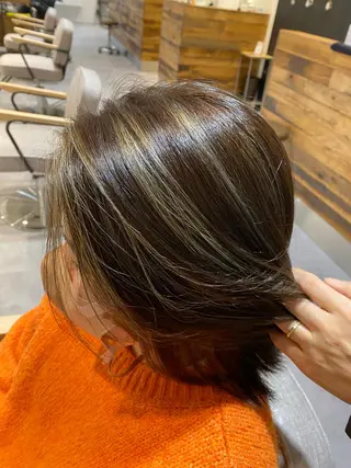 ミディアム カラー ☾伊左治祐未☾メンズ カットセンター北のヘアスタイル