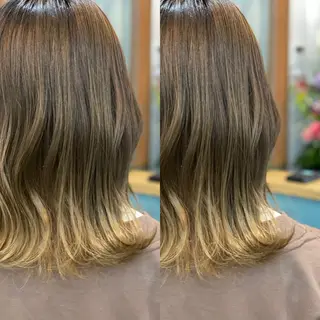 セミロング Snaly カラー特化ページのヘアスタイル