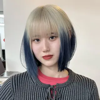 カラー 透明感ワンカラー梅田 ダブルカラー/川上のヘアスタイル