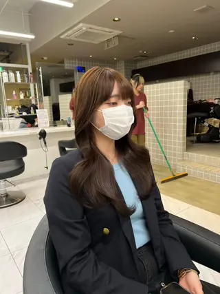 セミロング カラー 韓国レイヤーカット /REIのヘアスタイル