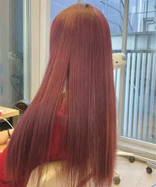 ロング カラー ハッシュカット レイヤー池袋のヘアスタイル