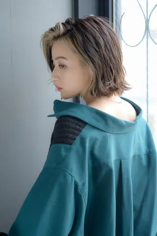 ショート カラー ヘアアレンジ ✨前田 優・2拠点✨ ✨恵比寿・札幌店✨のヘアスタイル