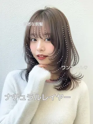 ミディアム 髪質改善×透明感× 韓国風💐深江裕稀のヘアスタイル