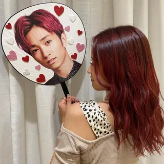 ミディアム カラー ヘアアレンジ SALOWIN 新宿三丁目East所属・縮毛矯正/艶カラー /美髪/ﾒｸﾞﾐのヘアスタイル