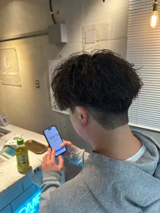 パーマ メンズ 💎メンズカット ／フェザー／細野💎のヘアスタイル