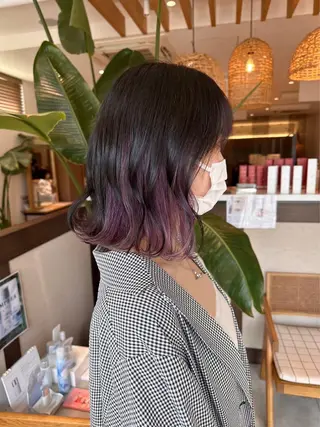 ミディアム カラー 高木 櫻のヘアスタイル