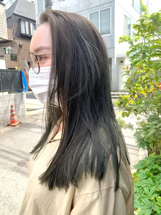 カラー ラベンダー/レイヤー スタイル🤎mamiのヘアスタイル