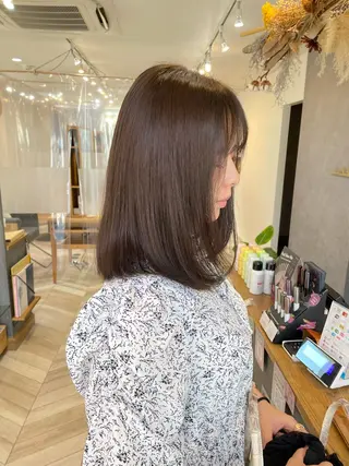 ミディアム 永井 瑞穂のヘアスタイル