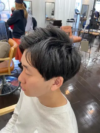 ショート カラー パーマ ヘアアレンジ メンズ キッズ ネイル マツエク・マツパ times salon名駅所属・久木原 ゆりのヘアスタイル