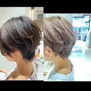 ショート カラー 谷合 貴志のヘアスタイル