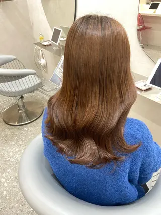 ミディアム カラー 新宿/韓国ヘア 中明度カラー/かやのヘアスタイル