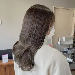 ロング カラー パーマ ヘアアレンジ ヨシムラ リオのヘアスタイル