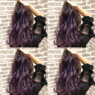 セミロング カラー 飯田 祥哉のヘアスタイル