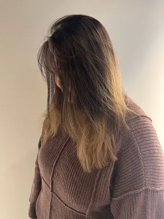 ロング カラー 名駅/酸性ストレート /ワンカラー/アヤハのヘアスタイル