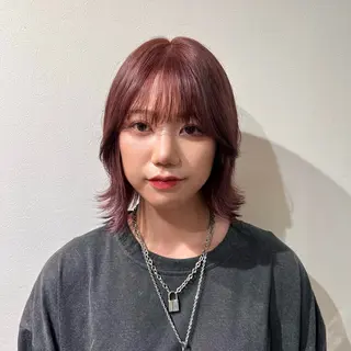 ミディアム カラー 𝙎𝙚𝙞𝙧𝙖 ☆カット/パーマのヘアスタイル