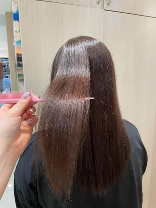 ロング パーマ 韓国ヘアメイク🎀/ 縮毛矯正✨山本媛香のヘアスタイル