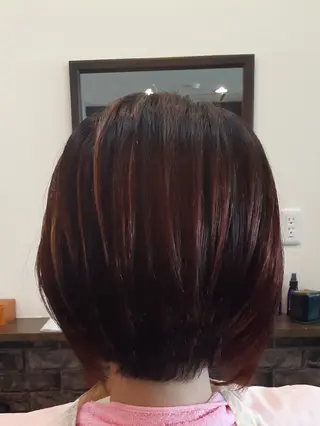 ミディアム カラー ルシア美容室|岸和田 《メンズ歓迎!》山﨑のヘアスタイル