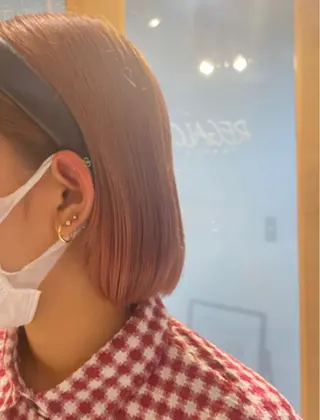 ショート R 横浜【アール】所属・ハイトーン/韓国 ヘア　momo˚✧₊のヘアスタイル