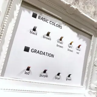 カラー マツエク・マツパ NERU  lash&brow所属・鈴木 音瑠のマツエク・マツパデザイン