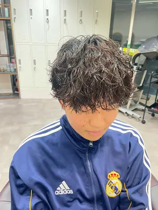 パーマ メンズ 松永 梨央のヘアスタイル