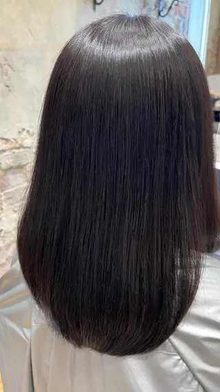 セミロング カラー パーマ 美髪ヘッドスパ🫧 西山紗奈江💆‍♀️のヘアスタイル