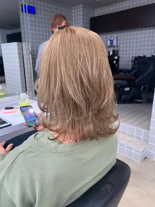 セミロング 【美容室が苦手な方 専問美容室】MIHOのヘアスタイル