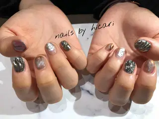 ショート カラー キッズ ネイル マツエク・マツパ illum hicariのネイルデザイン