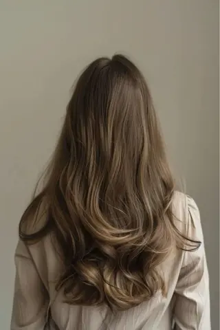 ロング カラー nok所属・レイヤー/ベージュ/ どますず🌺のヘアスタイル