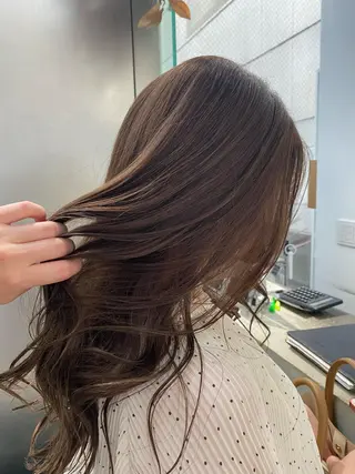 セミロング カラー とびまつ /ショート/脱白髪染のヘアスタイル