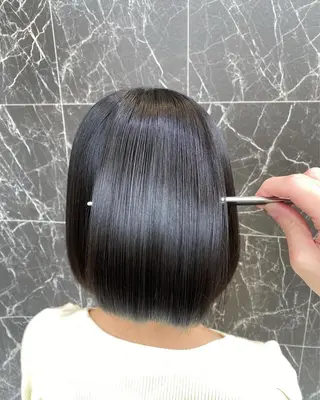 ミディアム 🔸縮毛矯正/髪質 改善カラー石崎🔸のヘアスタイル