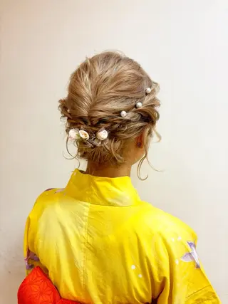 ヘアアレンジ 艶カラー/アレンジ 💟すなおのヘアスタイル