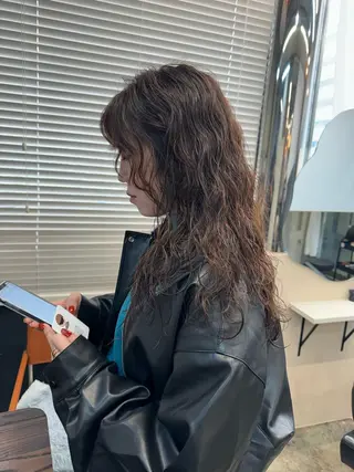 セミロング カラー パーマ Peyp所属・早瀬 裕之のヘアスタイル