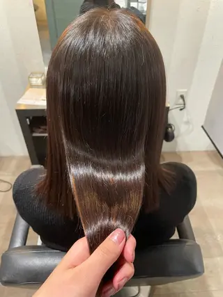 ミディアム 石川 聖奈のヘアスタイル