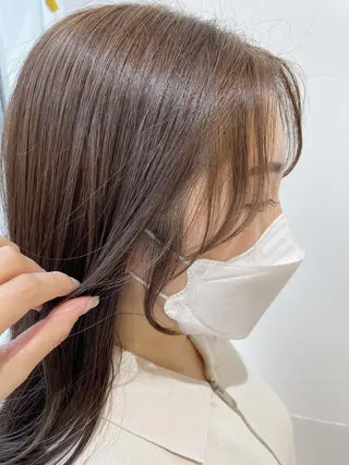 セミロング カラー 🦖鶴岡香純🦖 育休中のヘアスタイル