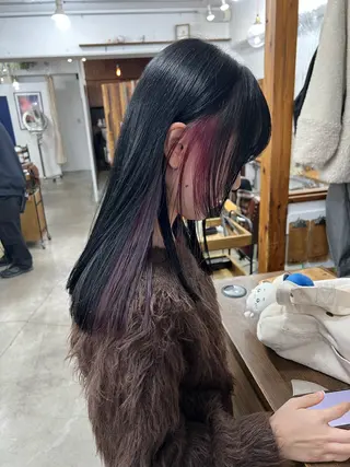 ロング カラー 木村陸弥 似合わせ 透明感カラー🌿のヘアスタイル