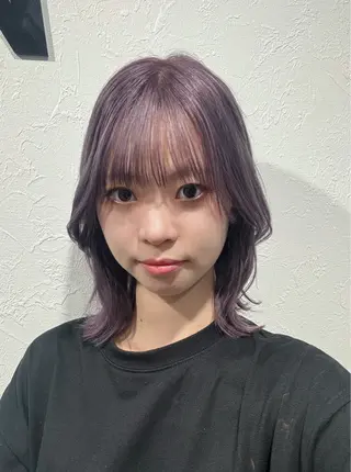 セミロング カラー ハイトーン/レイヤー /艶カラー🎀のヘアスタイル