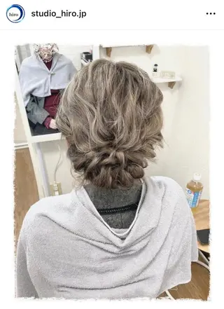 セミロング 京都.祇園セットサロン:スタジオ ヒロ【Studio hiro】所属・ヒロ(hiro) •スタジオヒロのヘアスタイル