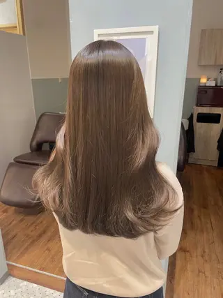 ロング 女性スタイリスト専門サロン Zina 天神西通り所属・艶髪韓国ヘア MANAMI🎀のヘアスタイル