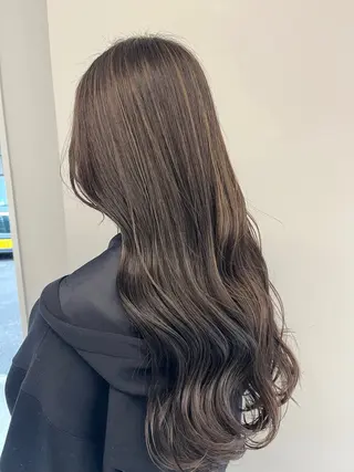 ロング カラー 髪質改善/韓国風 /岡崎/松尾優依のヘアスタイル