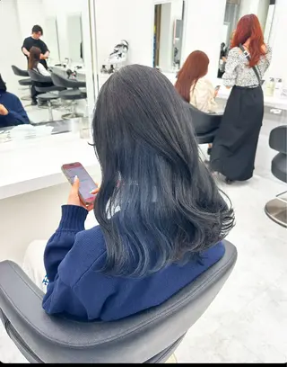 ロング カラー パーマ ヘアアレンジ メンズ キッズ ♥️韓国ヘア レイヤー♥️ゆりのヘアスタイル