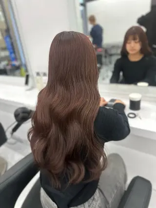 ロング カラー パーマ ヘアアレンジ メンズ キッズ ♥️韓国ヘア レイヤー♥️ゆりのヘアスタイル