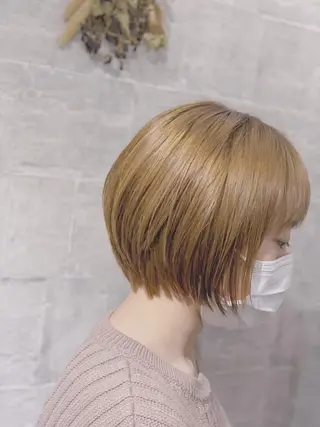 ショート ank classic hair【アンククラシックヘアー】所属・バレイヤージュ ハイライト　齋藤祐哉のヘアスタイル