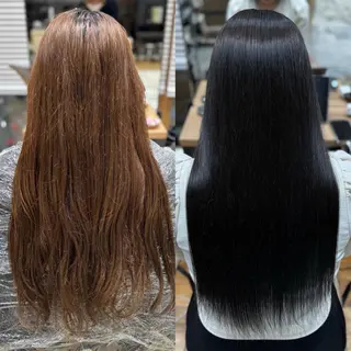 ロング カラー 新宿透明感カラー 髪質改善/吉川怜奈のヘアスタイル