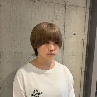 ショート カラー 🍎ダブルカラー/ ショートボブ🍎リオのヘアスタイル